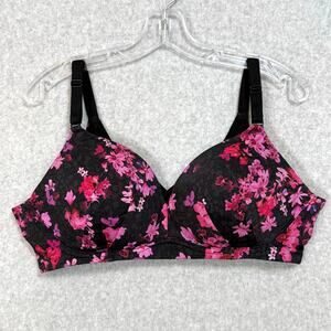 Torrid Curve Bra Size 40D 360 Back Smoothing Wire Free Push-Up Plunge Gothic